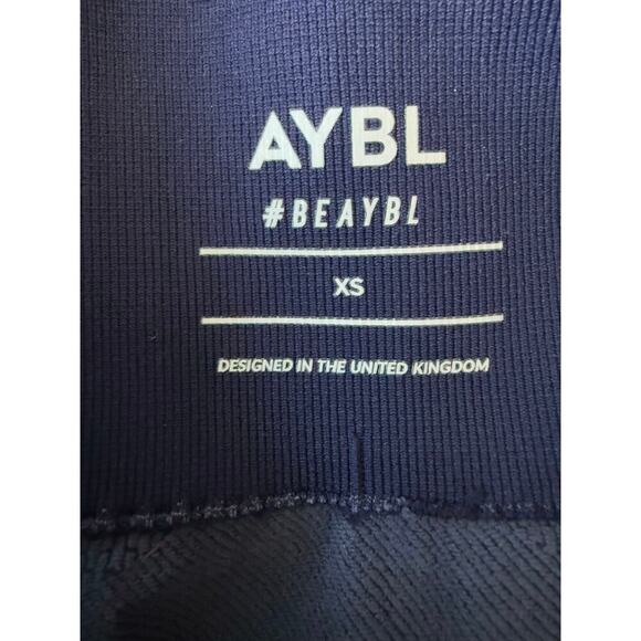 NWT AYBL Reflex Seamless Leggings Womens Size XS Royal Blue Ribbed Compression - Picture 5 of 7